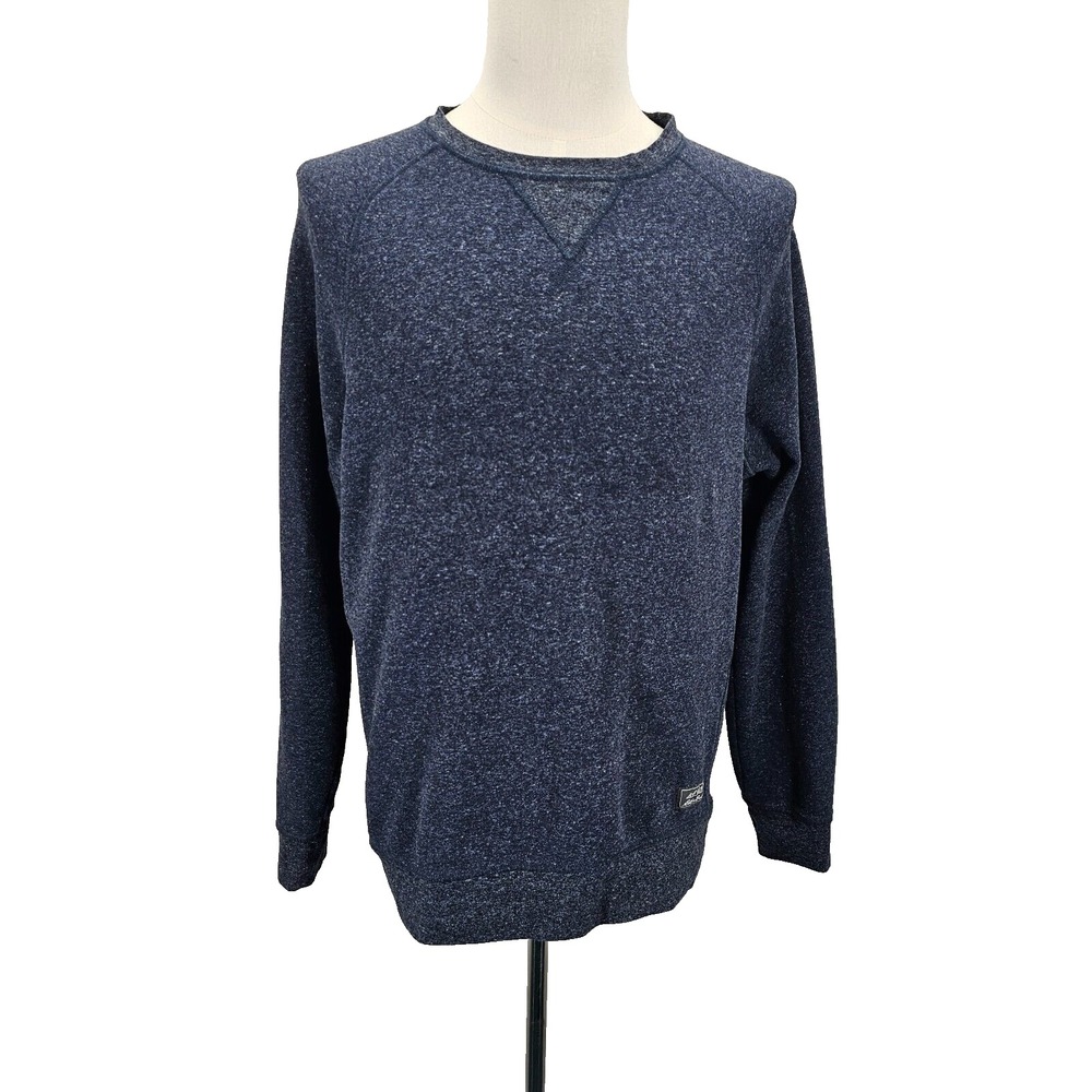 Eddie Bauer Sweatshirt Mens XL Blue Pullover Crew Long Sleeve Sweater Preppy Dad